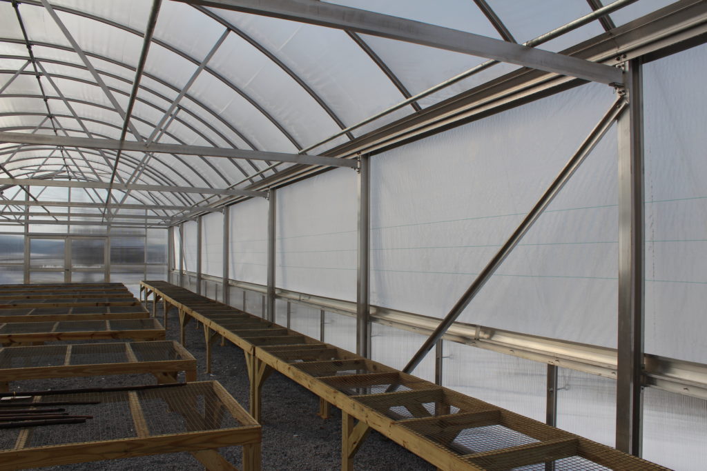 Arched Curtain For Greenhouse Ventilation